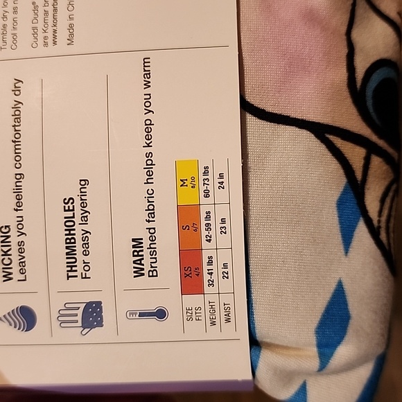 ClimateRight by Cuddl Duds Frozen Girls Thermal Set Size Medium 8/10 - Picture 8 of 10